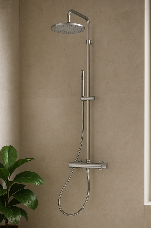 MURO TUA tuš kombinacija s termostatom in deževnim tušem, krom M1.B11TH.CR